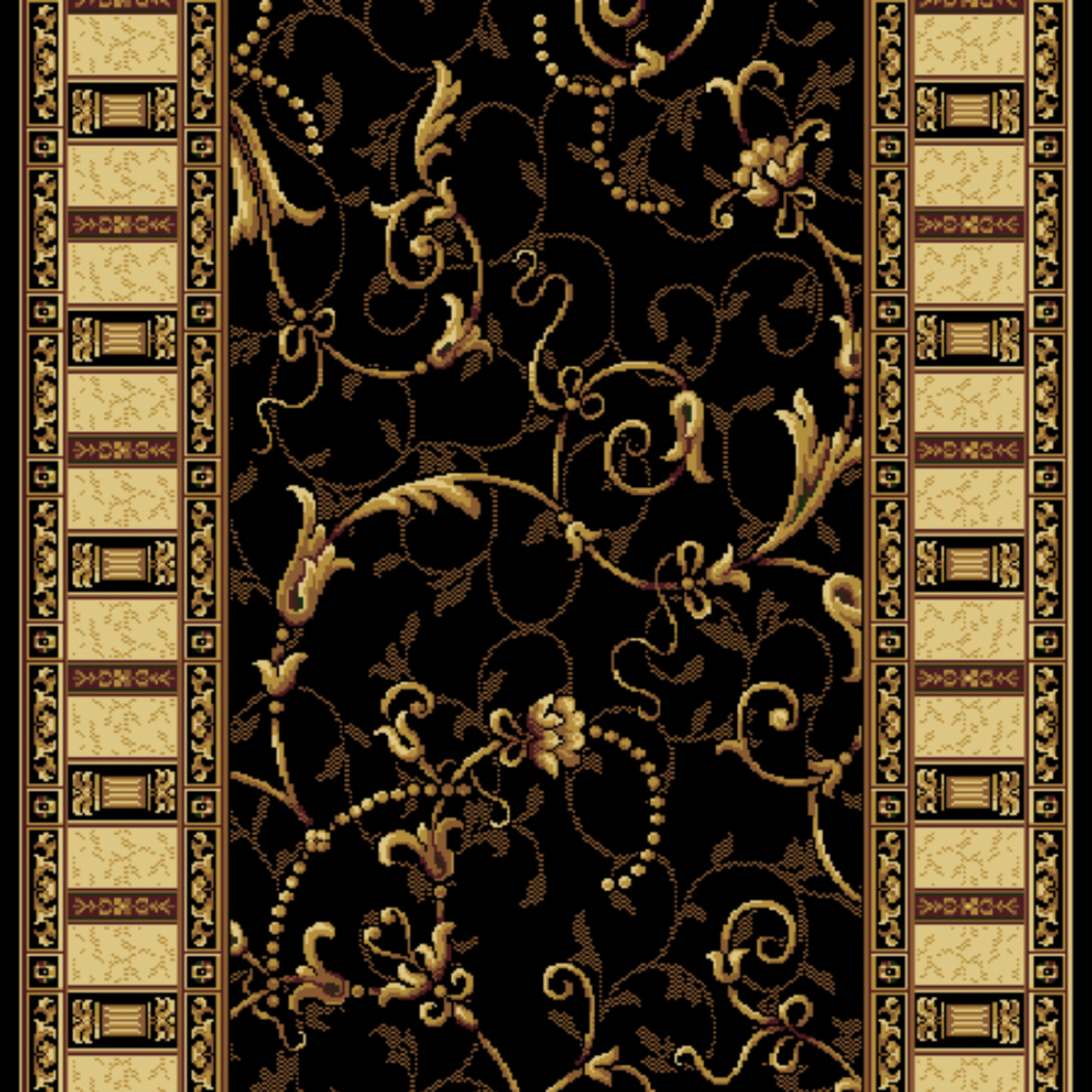 Sultana II Runner in Black Beauty Carpet