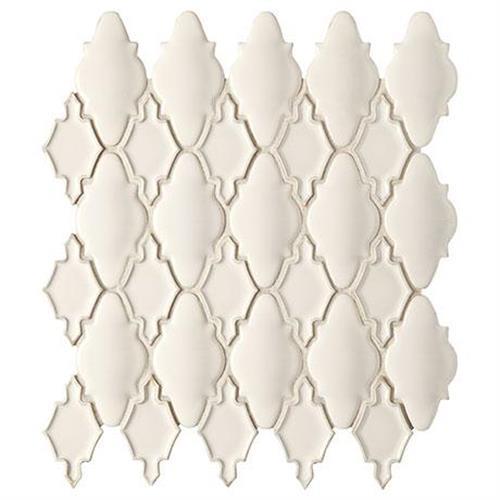 Serliana in Off White Mosaic (Moroccan) - 14x12 Tile