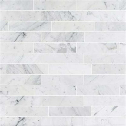 Stone Brush in White Carrara Natural Stone