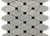 Stella in White Carrara With Black Dot