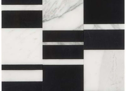 Steinway in Blanco - Nero Marquina  Calacatta Gold