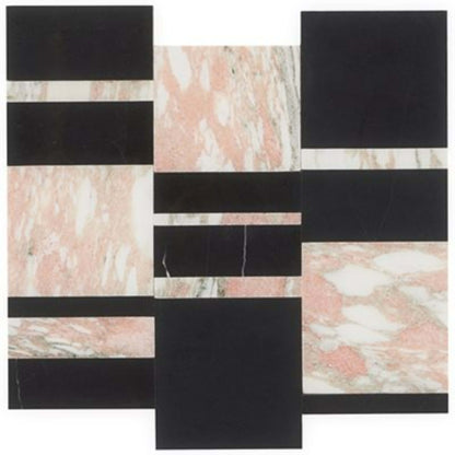 Steinway in Blanco - Nero Marquina  Calacatta Gold