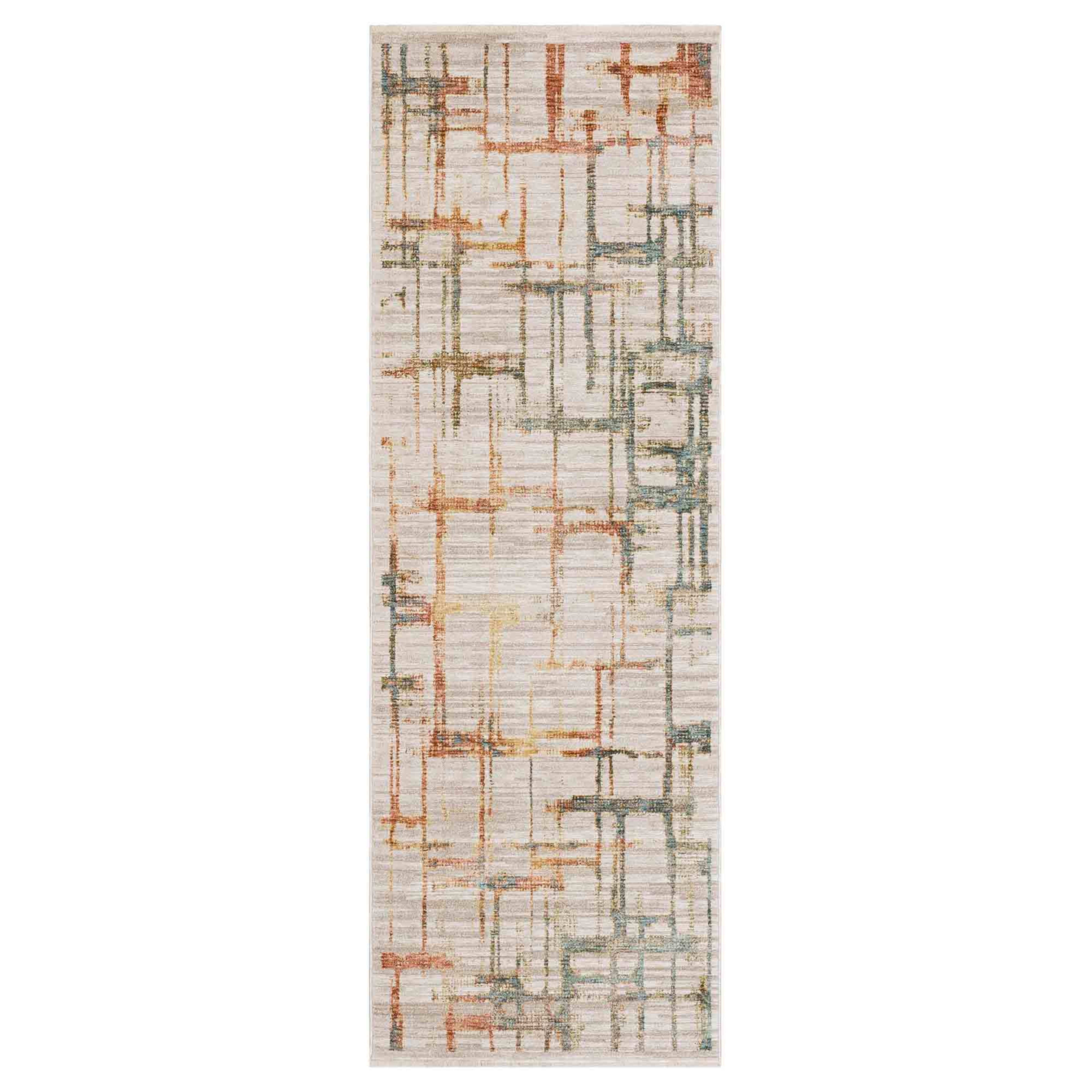 Souvenir Beige in Beige 2'6"x7'6" Area Rugs