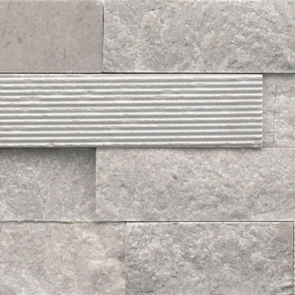 Structure in Structure 3d Ledger Blue (Marble) 6” X 24” Natural Stone