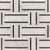 Summer Parlor Mosaic in Grey/White Natural Stone