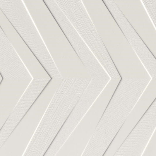 Synergy in White Chevron 16" X 47" Tile