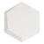 Hexagono in Cuna Blanco Matte