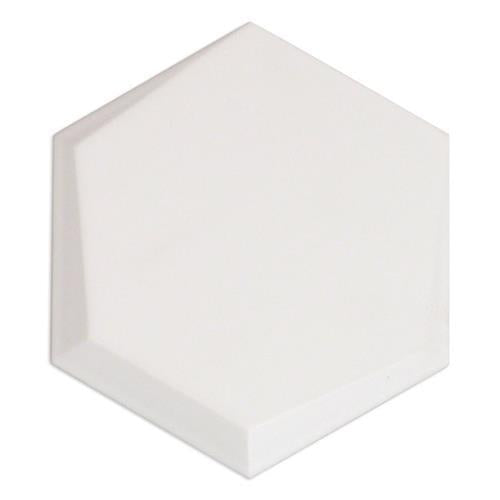 Hexagono in Cuna Blanco Matte Tile