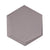 Hexagono in Cuna Blanco Matte
