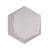 Hexagono in Cuna Blanco Matte