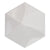 Hexagono in Cuna Blanco Matte