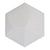 Hexagono in Cuna Blanco Matte