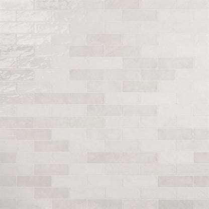 Serena in White 3x8 Tile