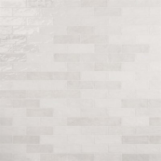 Serena in White 3x8 Tile