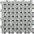 Basket Weave in Trenza White Carrara  Black Dot Natural Stone