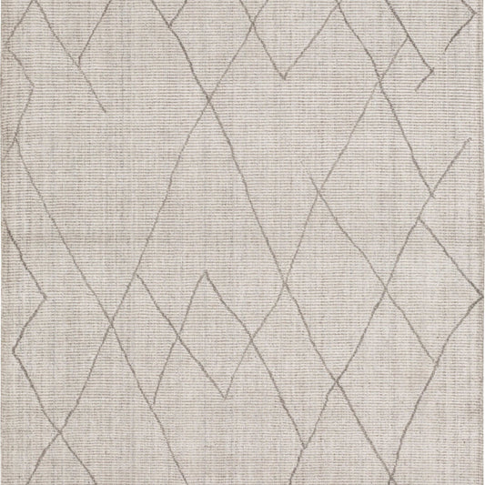 Tribal Diamond Silver in Silver Area Rugs