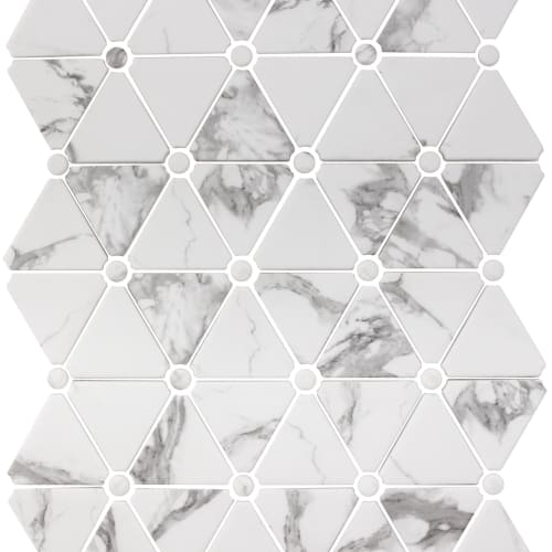 Leaside in Luster Triangle Glass Tile