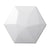 Code in White Hexagon Smooth 6"x7"