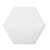 Code in White Hexagon Smooth 6"x7"