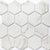 Echo in White 3" Hexagon