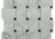 Wide Weave in White Carrara With Black Dot