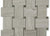 Wide Weave in White Carrara With Black Dot