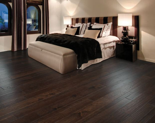 Weathered Portrait in Espresso Hickory Hardwood