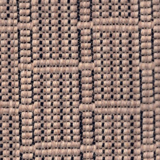 Woolcord Collection - Squares in Nat Black   Carpet