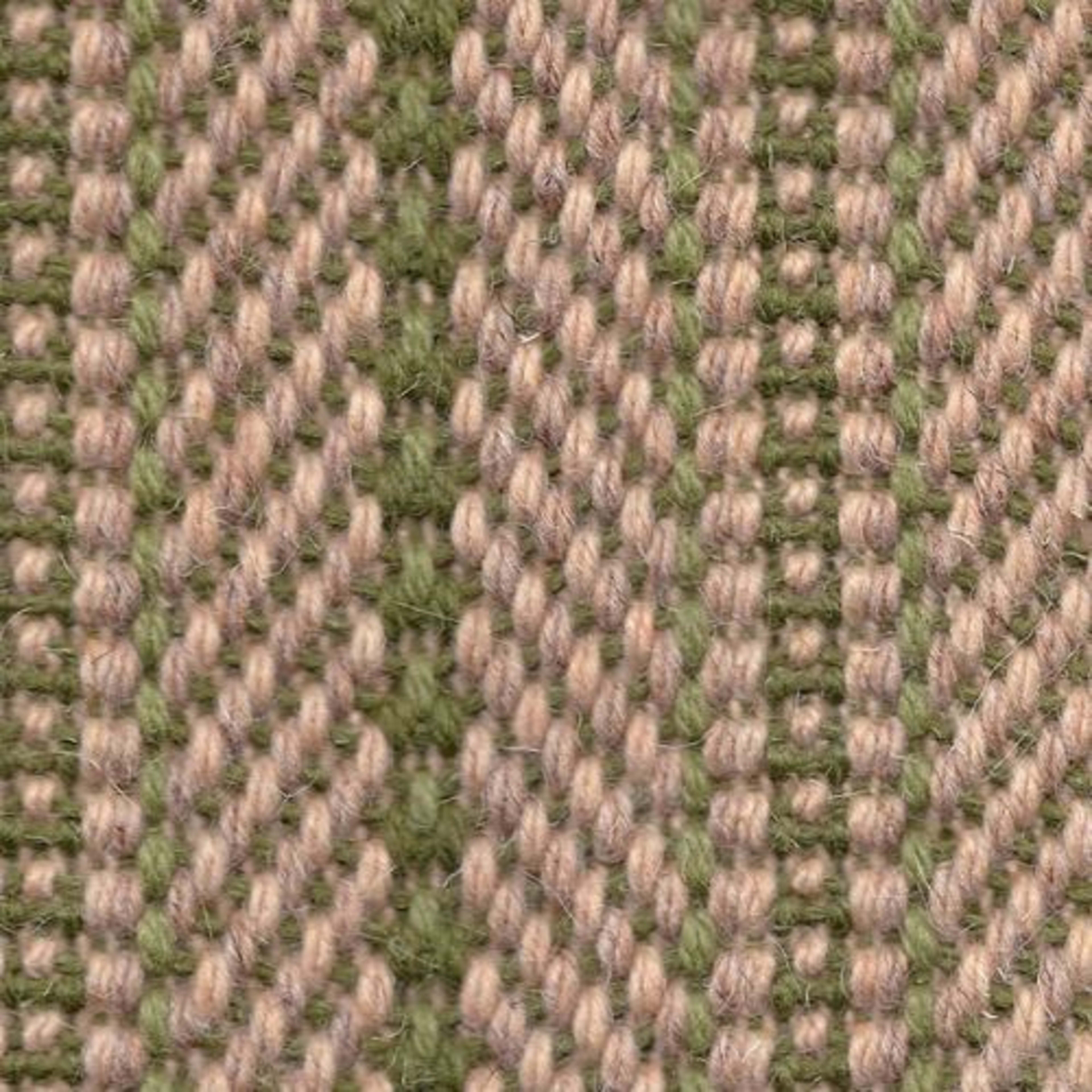 Woolcord Collection - Stripes in Green     Carpet