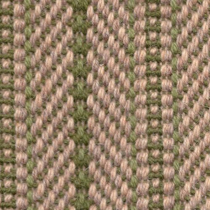 Woolcord Collection - Stripes in Green     Carpet