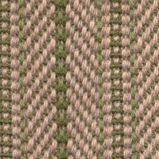 Woolcord Collection - Stripes in Green     Carpet