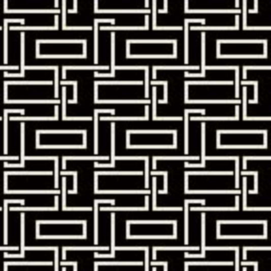 Wiltonian Collection - Chainlink in Black Field/White    Carpet