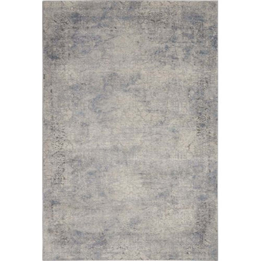 Rustic Textures RUS09 in Ivory/Light Blue Area Rugs
