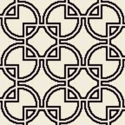 Wiltonian Collection - Cirque in White Field/Blk    Carpet