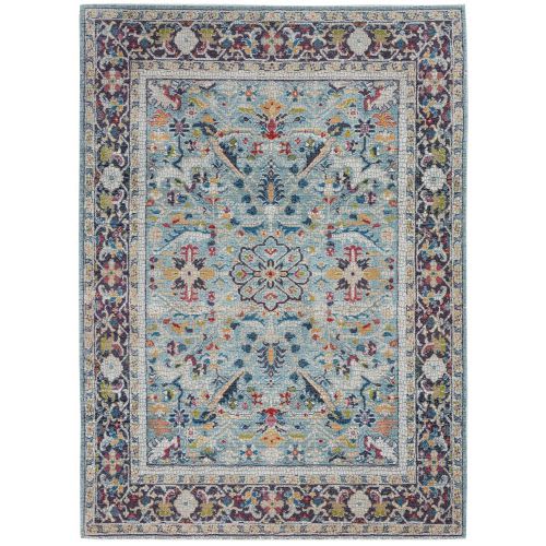 Ankara Global ANR14 in Teal/Multicolor Area Rugs