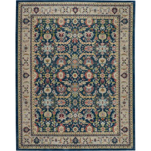 Ankara Global ANR13 in Navy/Multicolor Area Rugs
