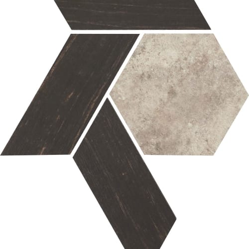 Orleans in Beige & Black Mosaic Tile