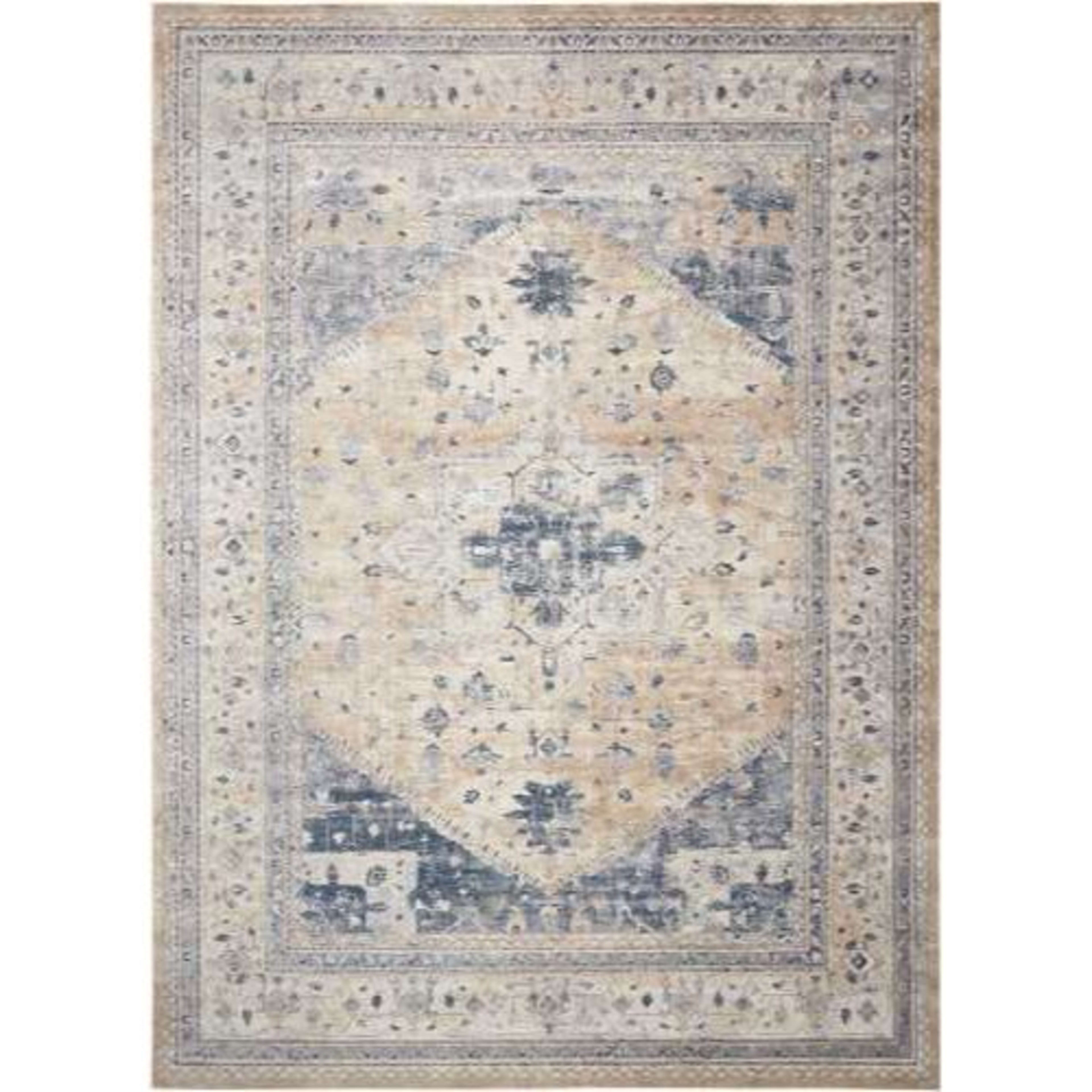Malta MAI02 in Beige/Blue Area Rugs