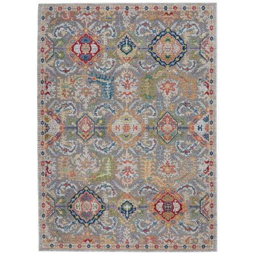 Ankara Global ANR12 in Grey/Multicolor Area Rugs