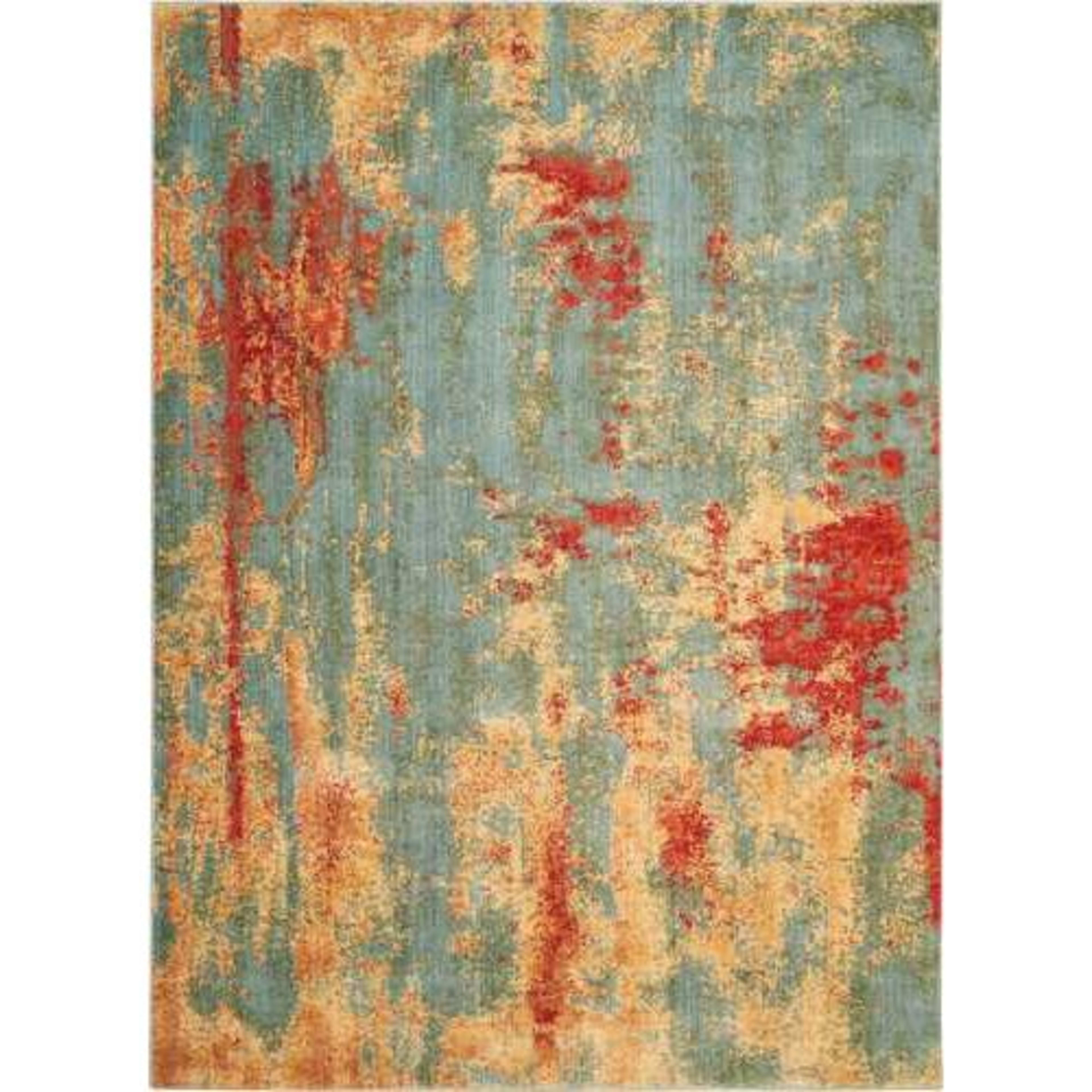 Somerset ST91 in Teal/Multicolor Area Rugs