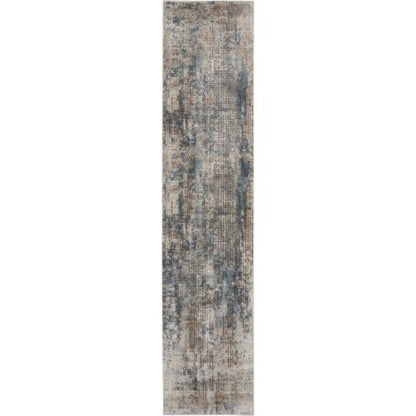 Quarry QUA02 in Blue/Beige Area Rugs
