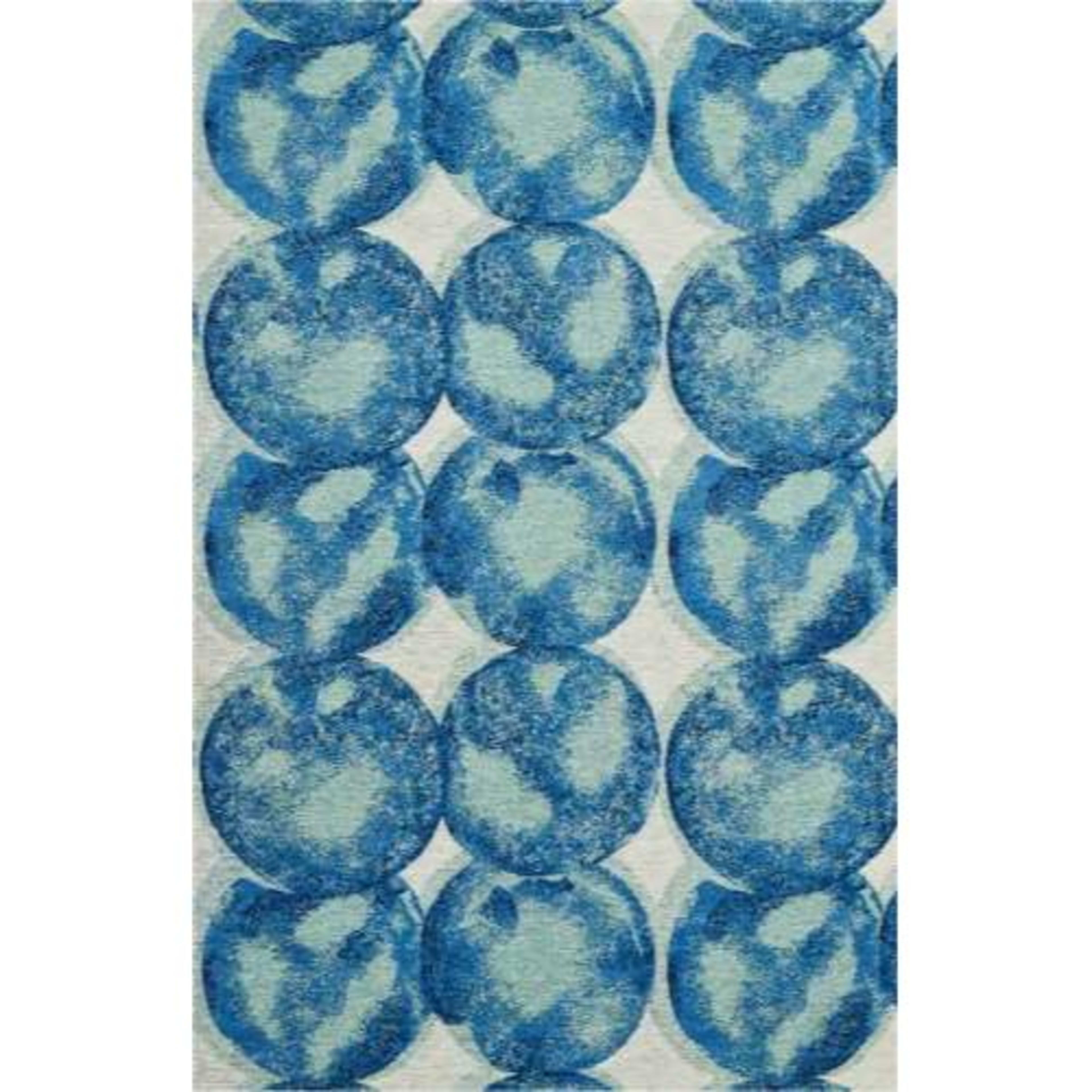 Organic Modern OM005 in Aqua/Navy Area Rugs