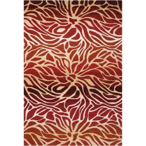 CONTOUR CON25 in Flame Area Rugs