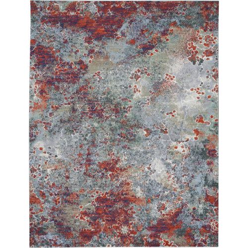 Artworks ATW02 in Seafoam/Brick Area Rugs
