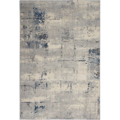 Grand Expressions KI55 in Ivory Blue Area Rugs