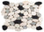 Venetian Pebbles in Multi Color 12" X 12" Flat Pebbles
