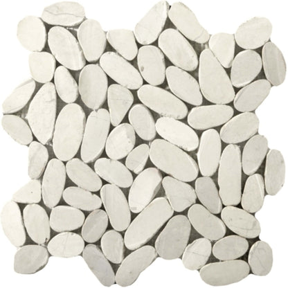 Venetian Pebbles in Multi Color 12" X 12" Flat Pebbles