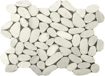 Venetian Pebbles in Multi Color 12" X 12" Flat Pebbles