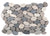 Venetian Pebbles in Multi Color 12" X 12" Flat Pebbles