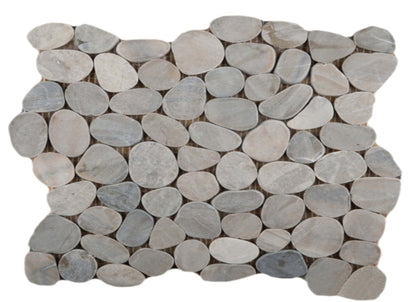 Venetian Pebbles in Multi Color 12" X 12" Flat Pebbles